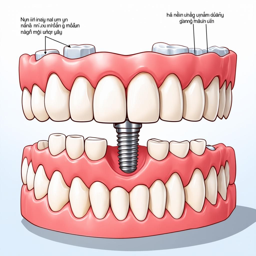 Cấu tạo implant răng