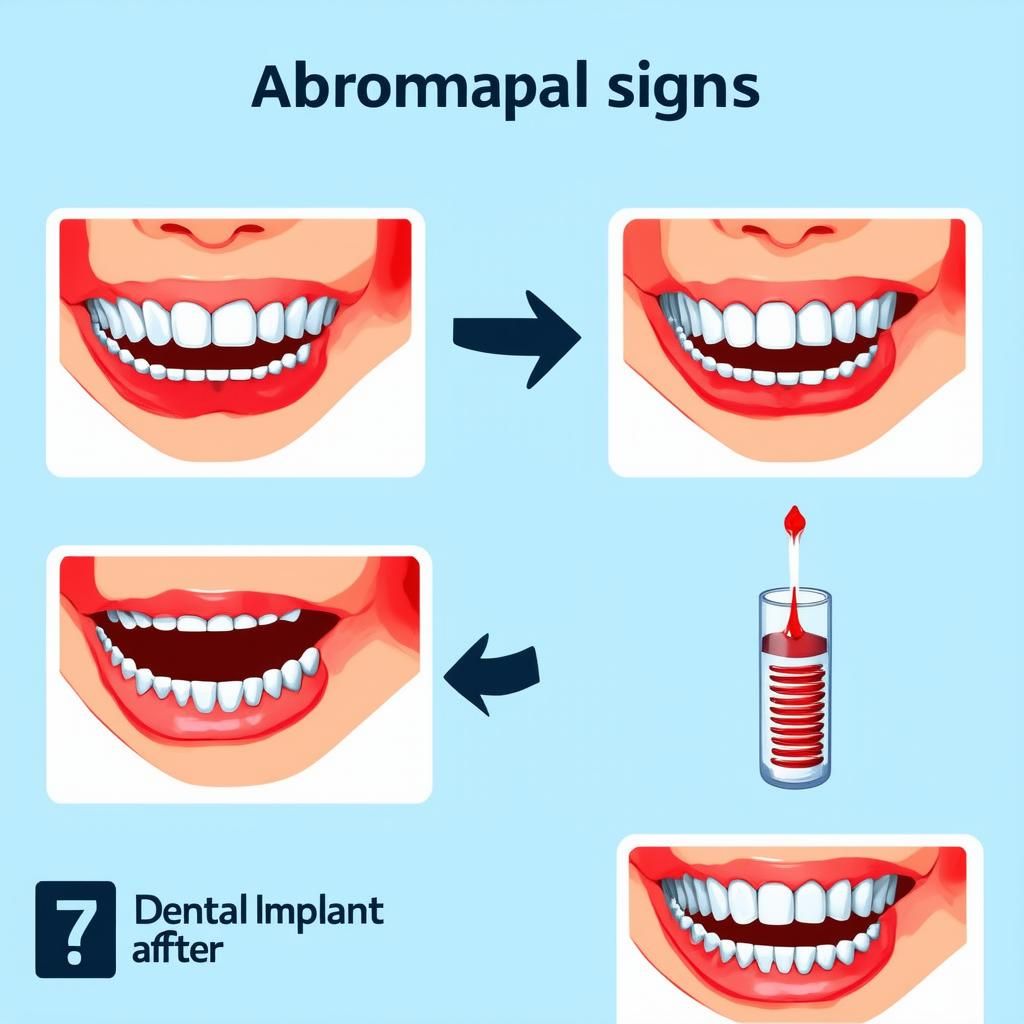 Dấu hiệu bất thường sau cấy ghép implant