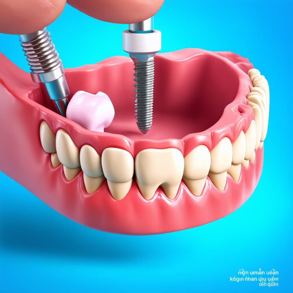 Implant răng sau nhổ