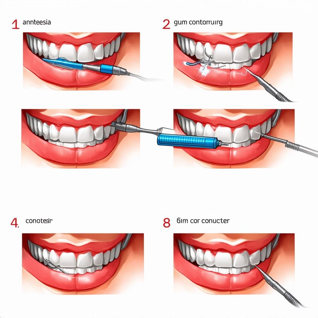 Các bước cắt lợi răng