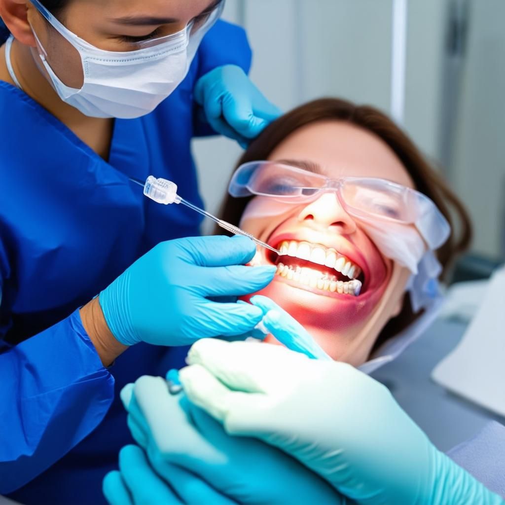 Quy trình lắp lại răng sứ