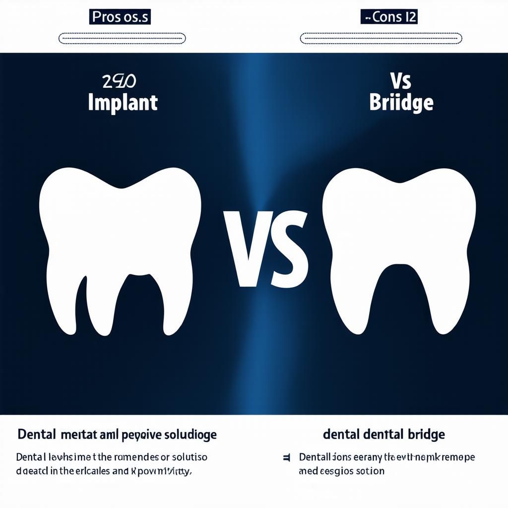 So sánh implant và cầu răng