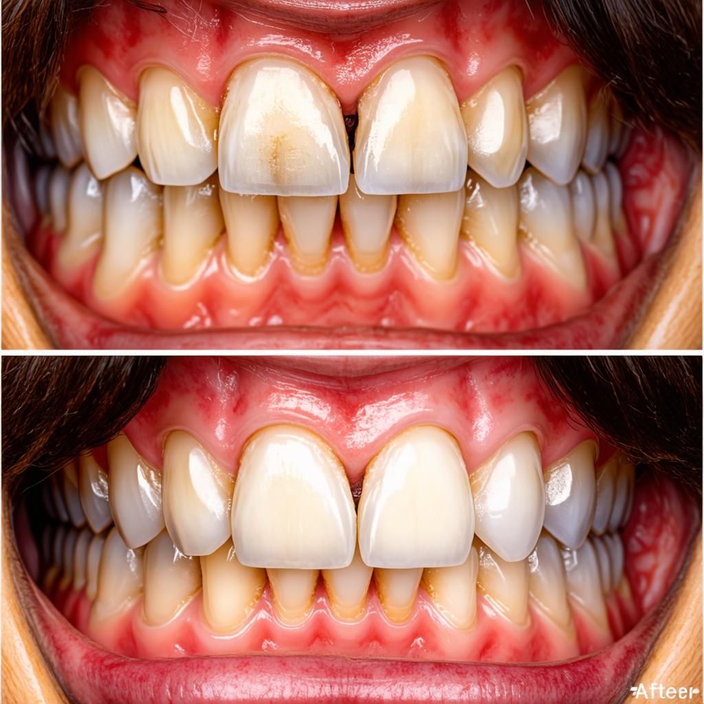 Veneer sứ trước và sau khi làm