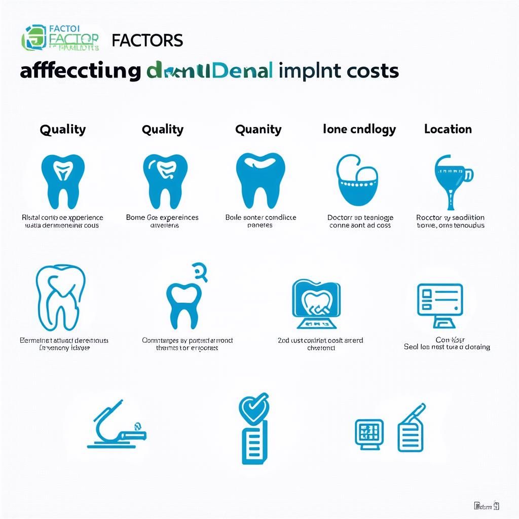 Các yếu tố ảnh hưởng đến giá cắm implant